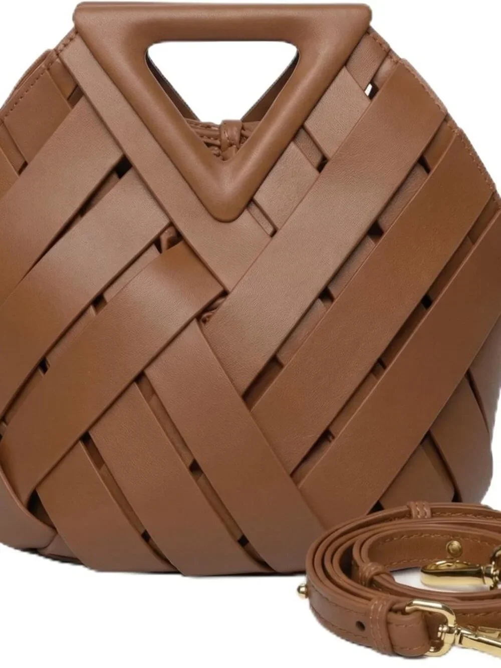 Womens Genuine Vegan Leather Woven Crossbody Bags 2026 - Top Handle Hobo Handbag